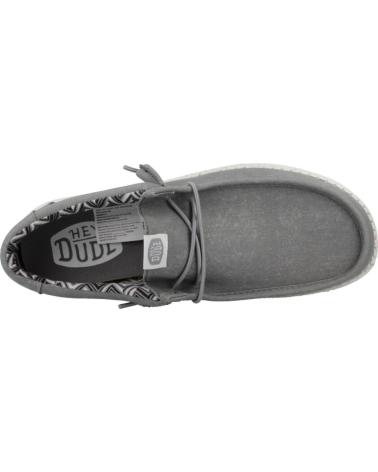 Scarpe per Uomo HEY DUDE INFORMALES HOMBRE MODELO WALLY CANVAS COLOR GRIS GREY