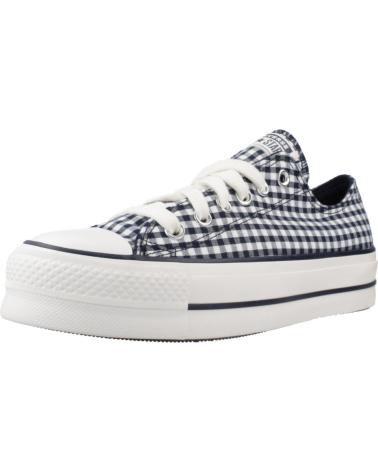 ZAPATILLAS CONVERSE CHUCK TAYLOR ALL STAR LIFT PLATFORM GINGHAM A13664C AZUL OBSDN