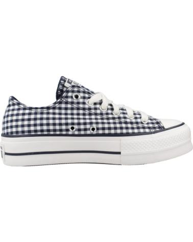 ZAPATILLAS CONVERSE CHUCK TAYLOR ALL STAR LIFT PLATFORM GINGHAM A13664C AZUL OBSDN