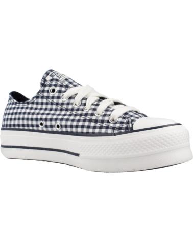 ZAPATILLAS CONVERSE CHUCK TAYLOR ALL STAR LIFT PLATFORM GINGHAM A13664C AZUL OBSDN
