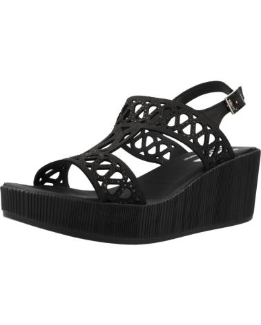 24 HORAS SANDALIAS MUJER MODELO 26484 COLOR  NEGRO