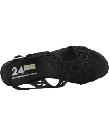 24 HORAS SANDALIAS MUJER MODELO 26484 COLOR  NEGRO