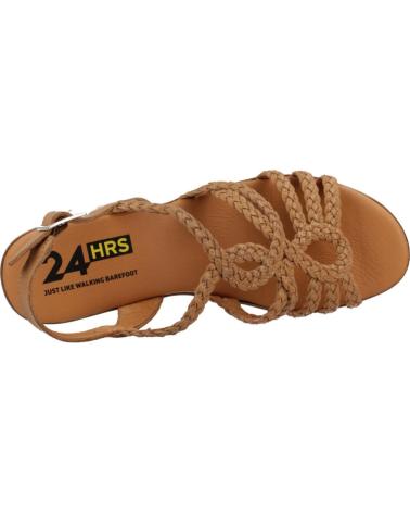 Sandali per Donna 24 HORAS SANDALIAS MUJER MODELO 26494 COLOR BRONCE CUERO