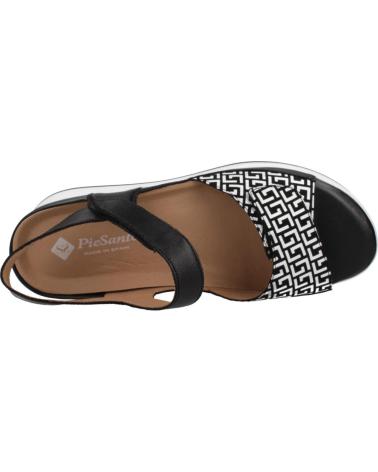 PIESANTO SANDALIAS MUJER MODELO 250422P COLOR  NEGRO
