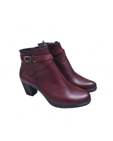 Stivaletti per Donna DORKING BOTAS PIEL BURDEOS CONFORT SUGAR NOBUCK BURDEOS VINO