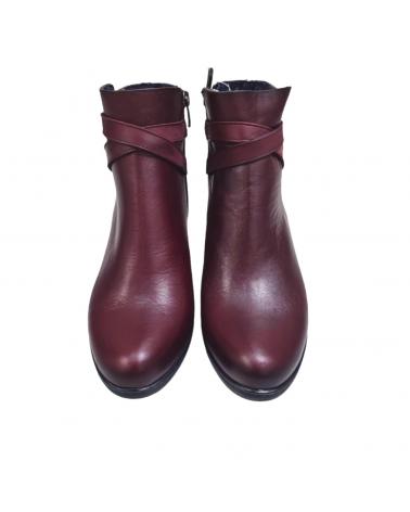 Stivaletti per Donna DORKING BOTAS PIEL BURDEOS CONFORT SUGAR NOBUCK BURDEOS VINO