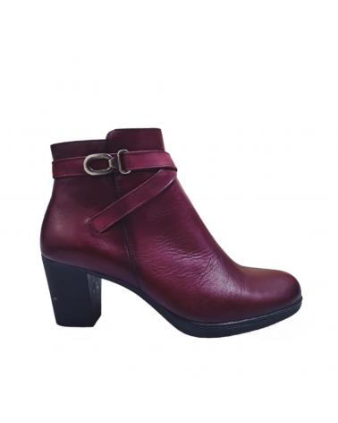 Stivaletti per Donna DORKING BOTAS PIEL BURDEOS CONFORT SUGAR NOBUCK BURDEOS VINO