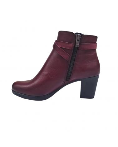 Stivaletti per Donna DORKING BOTAS PIEL BURDEOS CONFORT SUGAR NOBUCK BURDEOS VINO