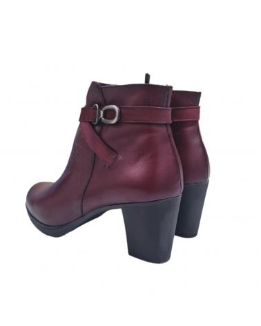 Stivaletti per Donna DORKING BOTAS PIEL BURDEOS CONFORT SUGAR NOBUCK BURDEOS VINO