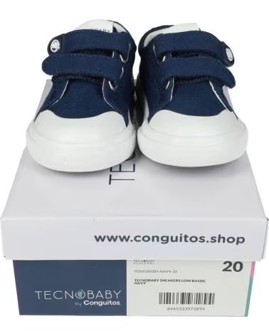 Scarpe-De-Niño-CONGUITOS-ZAPATILLA-RESPETUOSA-DE-LONA-CON-VELCROS-TESH5000-NAVY