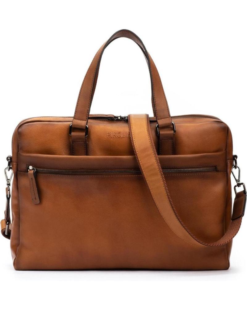 BORSA A TRACOLLA IN PELLE PIKOLINOS BELMONTE MARRONE PER LAPTOP MARRóN