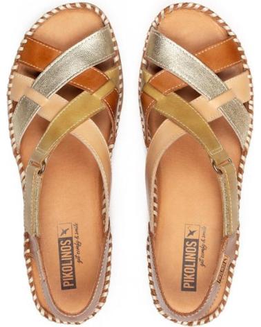 Sandalen-De-Mujer-PIKOLINOS-SANDALIA-CON-TIRAS-CRUZADAS-PARA-MUJER-CADAQUES-W8K-MARRON-MARRóN