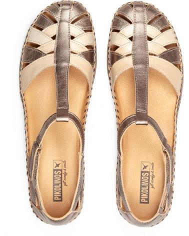 Woman Sandals PIKOLINOS SANDALIA VELCRO CADAQUES BEIGE