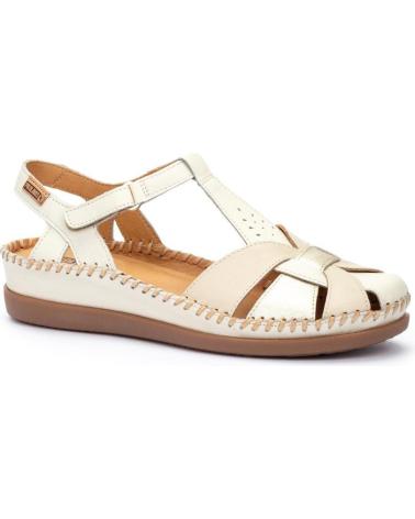 Sandalen für Damen PIKOLINOS ZAPATO SEMIABIERTO CON CIERRE ADHERENTE PARA MUJER CADAQUES BEIGE