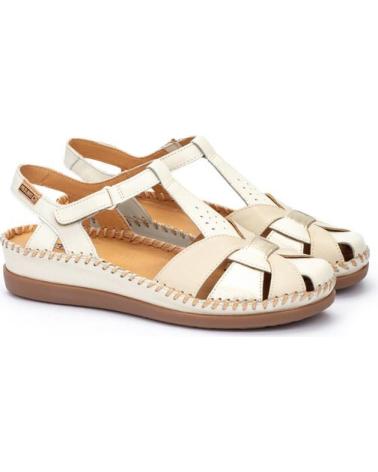 Sandalen für Damen PIKOLINOS ZAPATO SEMIABIERTO CON CIERRE ADHERENTE PARA MUJER CADAQUES BEIGE
