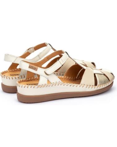 Sandalen für Damen PIKOLINOS ZAPATO SEMIABIERTO CON CIERRE ADHERENTE PARA MUJER CADAQUES BEIGE