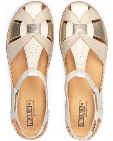 Sandalen für Damen PIKOLINOS ZAPATO SEMIABIERTO CON CIERRE ADHERENTE PARA MUJER CADAQUES BEIGE