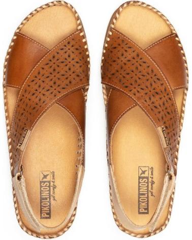 Sandalen-De-Mujer-PIKOLINOS-CUNA-CON-CIERRE-ADHERENTE-PARA-MUJER-CADAQUES-W8K-MARRON-MARRóN