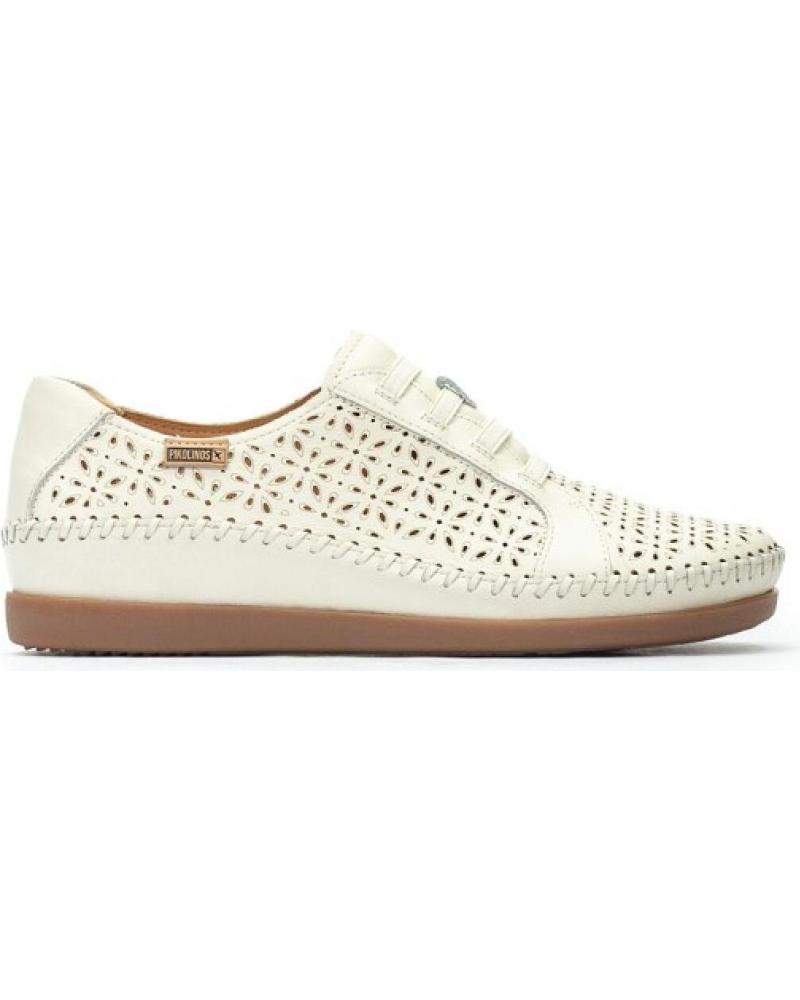 Woman shoes PIKOLINOS ZAPATO CORDON ELASTICO CADAQUE BLANCO