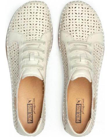 Woman shoes PIKOLINOS ZAPATO CORDON ELASTICO CADAQUE BLANCO