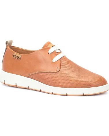 Schuhe-De-Mujer-PIKOLINOS-ZAPATO-PLANO-CON-CORDONES-PARA-MUJER-MADRID-W8A-MARRON-MARRóN