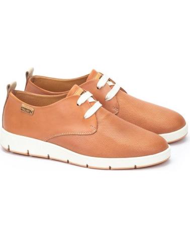 Schuhe-De-Mujer-PIKOLINOS-ZAPATO-PLANO-CON-CORDONES-PARA-MUJER-MADRID-W8A-MARRON-MARRóN