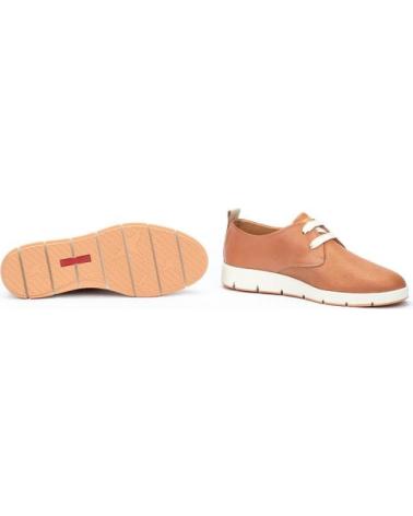 Schuhe-De-Mujer-PIKOLINOS-ZAPATO-PLANO-CON-CORDONES-PARA-MUJER-MADRID-W8A-MARRON-MARRóN