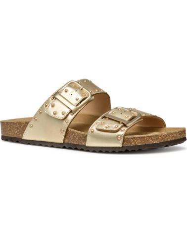 Woman Sandals GEOX SANDALIA DOBLE HEBILLA DE C2012 LT GOLD