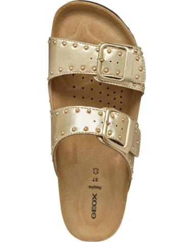 Woman Sandals GEOX SANDALIA DOBLE HEBILLA DE C2012 LT GOLD