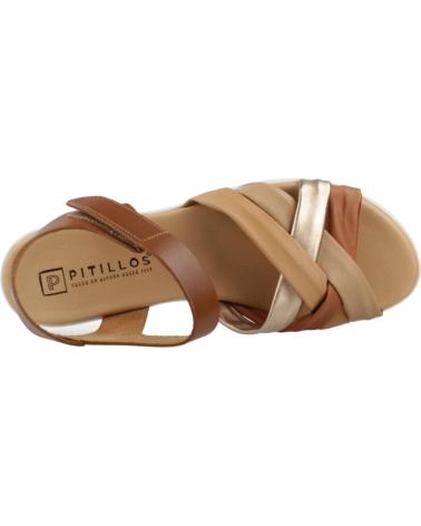 Sandálias de Mulher PITILLOS SANDALIAS PLANAS 10610 MUJER NATURAL