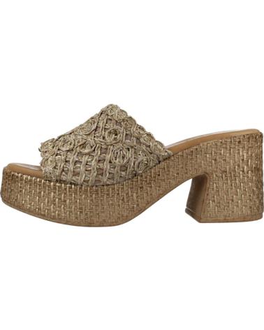 Zapatos de tacón de Mujer PORRONET ZUECOS MUJER MODELO 3172P COLOR ORO TAUPE