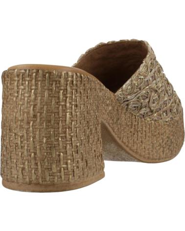 Zapatos de tacón de Mujer PORRONET ZUECOS MUJER MODELO 3172P COLOR ORO TAUPE