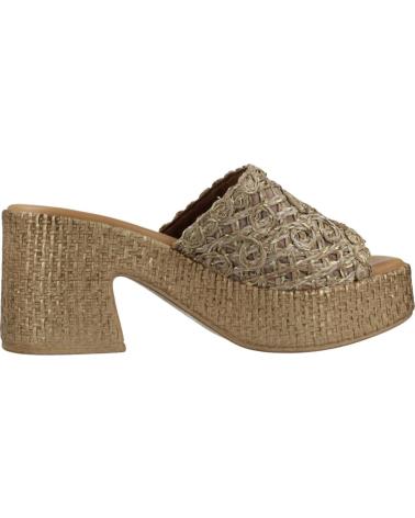 Zapatos de tacón de Mujer PORRONET ZUECOS MUJER MODELO 3172P COLOR ORO TAUPE