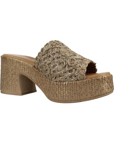 Zapatos de tacón de Mujer PORRONET ZUECOS MUJER MODELO 3172P COLOR ORO TAUPE