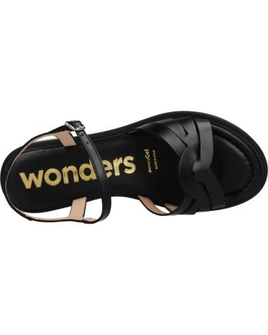 Sandales pour Femme WONDERS SANDALIAS MUJER MODELO B9601 COLOR NEGRO