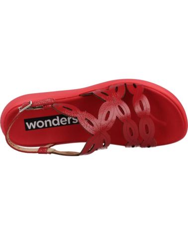 Sandalias de Mujer WONDERS SANDALIAS MUJER MODELO C6542 COLOR ROJO