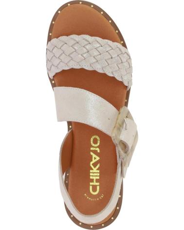 Sandalias de Mujer CHIKA10 MUSAKA 10 PLATINO-LG GOLD