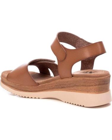 Sandalen für Damen XTI SANDALIA VELCROS CUNA 5 CM MARRóN