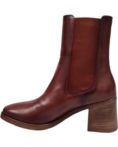 Botines de Mujer BRYAN BOTAS PIEL CUERO PIEL CONAC