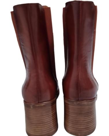 Botines de Mujer BRYAN BOTAS PIEL CUERO PIEL CONAC