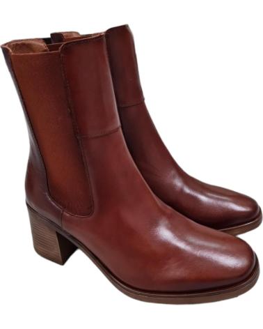 Botines de Mujer BRYAN BOTAS PIEL CUERO PIEL CONAC