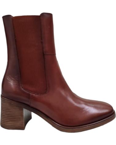 Botines de Mujer BRYAN BOTAS PIEL CUERO PIEL CONAC