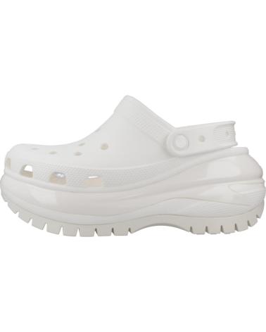 Clogs für Damen CROCS ZUECOS MUJER MODELO CLASSIC MEGA CRUSH CLOG COLOR BLANCO WHI WHITE