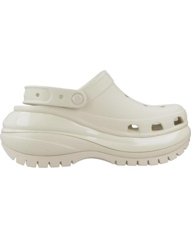CROCS ZUECOS MUJER CLASSIC MEGA CRUSH CLOG U BEIG BEIGE