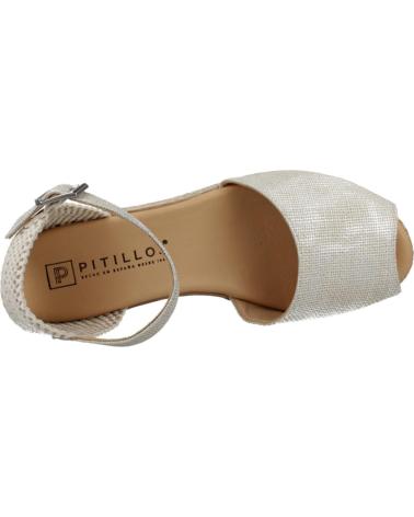 Sandales pour Femme PITILLOS ALPARGATAS MUJER MODELO 10591P COLOR BLANCO PERLA