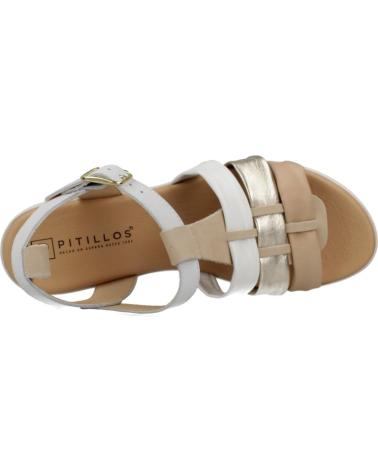 Sandálias de Mulher PITILLOS SANDALIAS PLANAS 10614 MUJER BLANCO