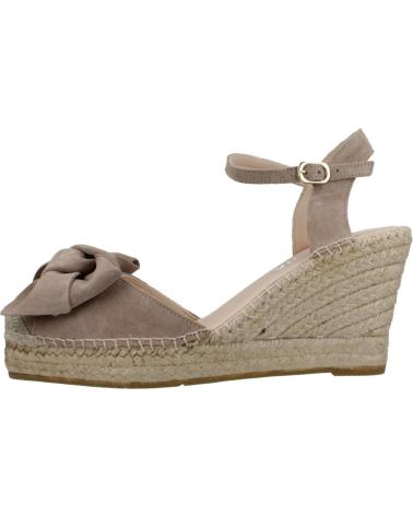 Woman Sandals MACARENA ALPARGATAS MUJER MODELO DENIS13 COLOR MARRON CLARO TOPO