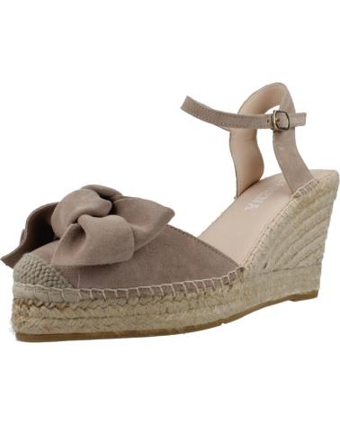 Woman Sandals MACARENA ALPARGATAS MUJER MODELO DENIS13 COLOR MARRON CLARO TOPO