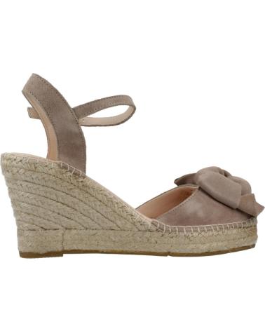Woman Sandals MACARENA ALPARGATAS MUJER MODELO DENIS13 COLOR MARRON CLARO TOPO