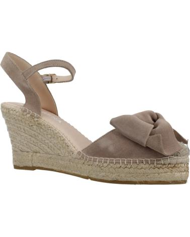 Woman Sandals MACARENA ALPARGATAS MUJER MODELO DENIS13 COLOR MARRON CLARO TOPO